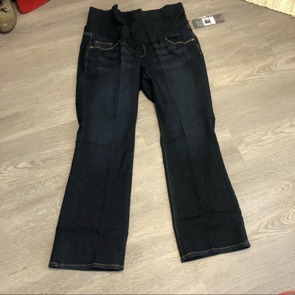 Motherhood Maternity PXL 16-18 Mid Belly Flare Jeans